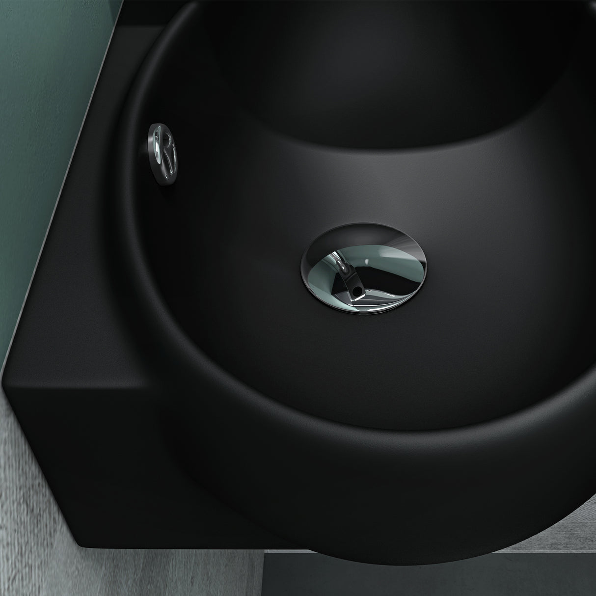 glasvilla Lavabo de invitados WC Lavabo de cerámica con NANO, BTH: 42x28x15cm, Brüssel001