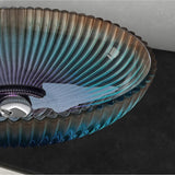 glasvilla Waschbecken Glas Aufsatzwaschbecken Glaswaschbecken Handwaschbecken Waschschale Oval Minerva08