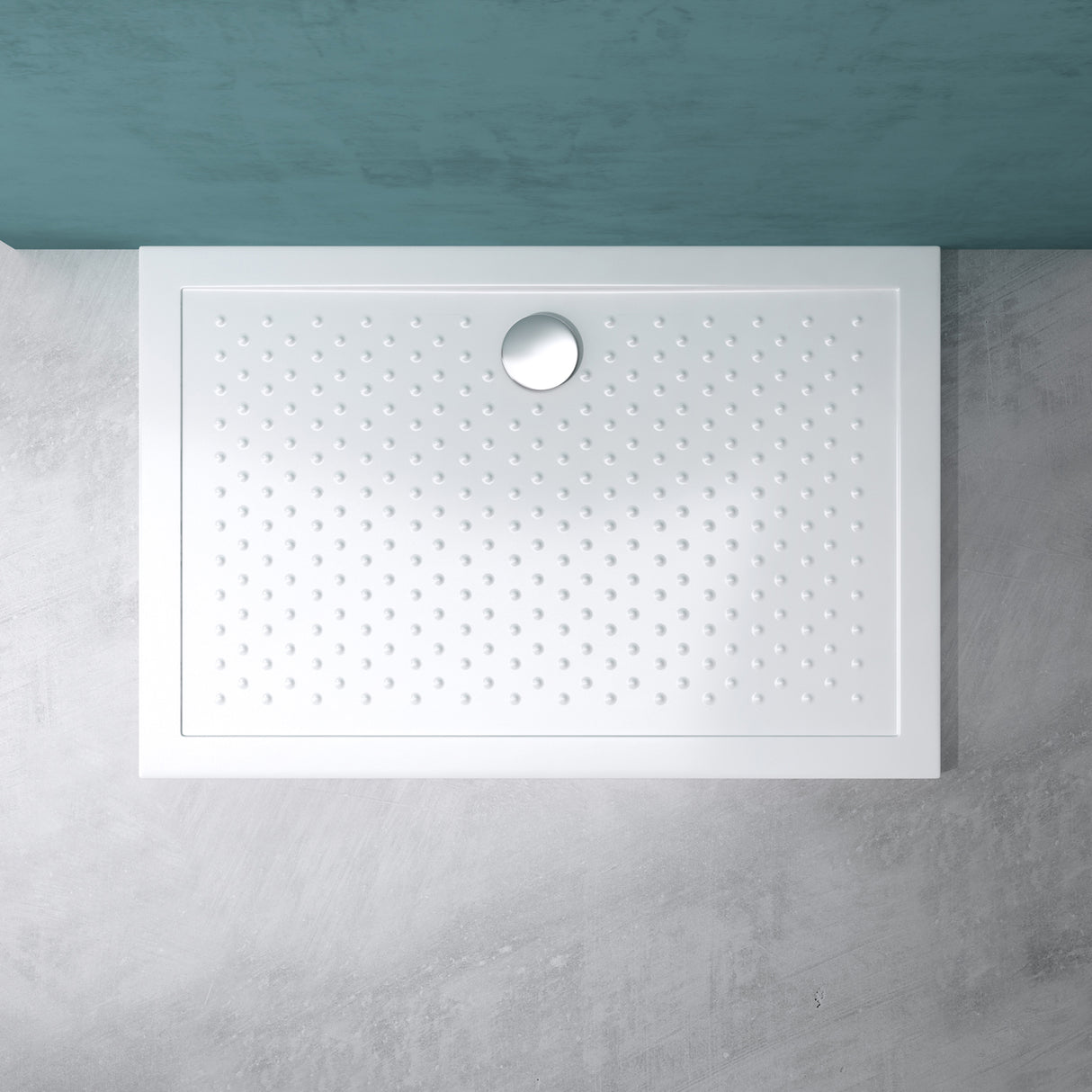 glasvilla Duschwanne Duschtasse Antirutsch aus hochwertigem Acryl Rechteckig 70-140cm Lucia