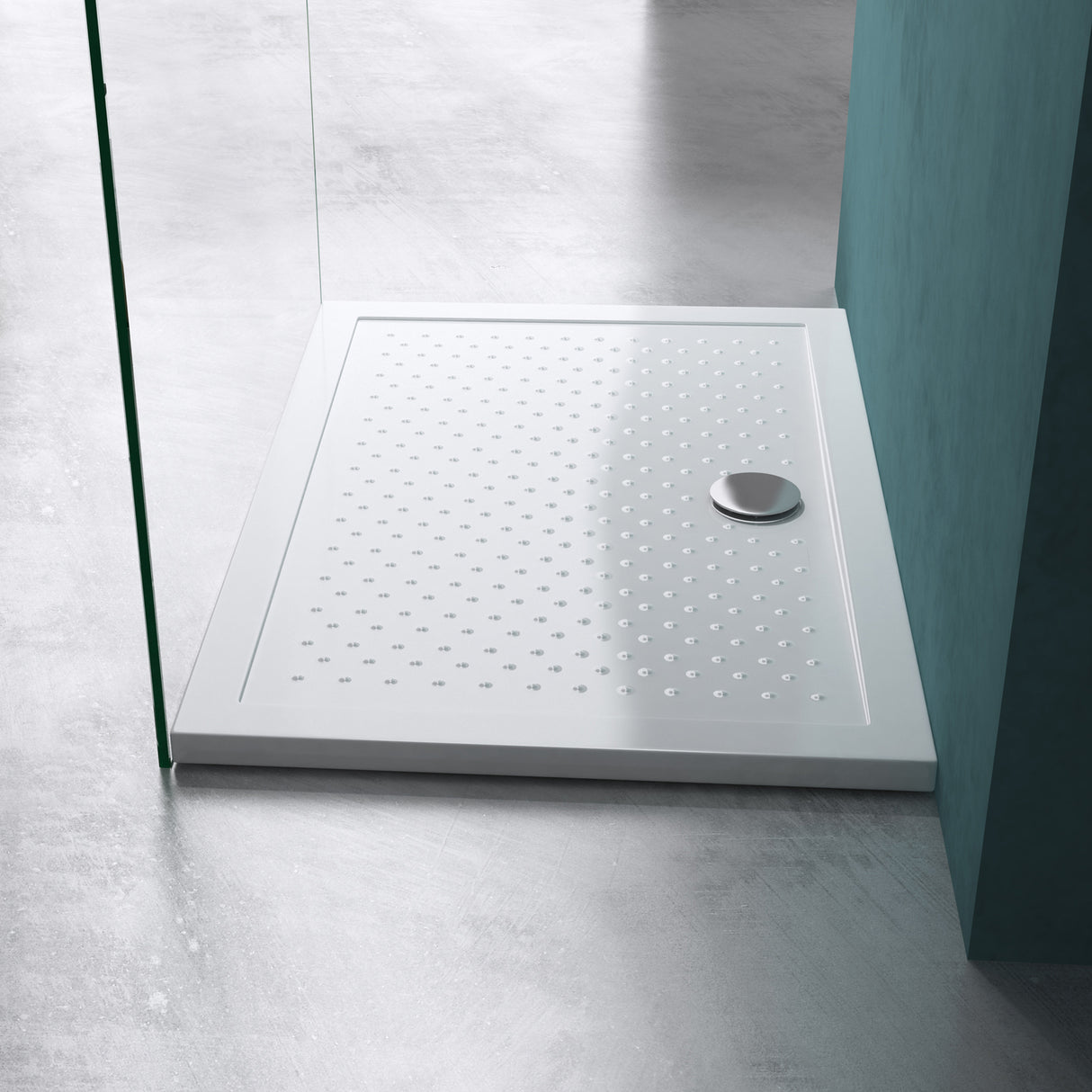 glasvilla Duschwanne Duschtasse Antirutsch aus hochwertigem Acryl Rechteckig 70-140cm Lucia