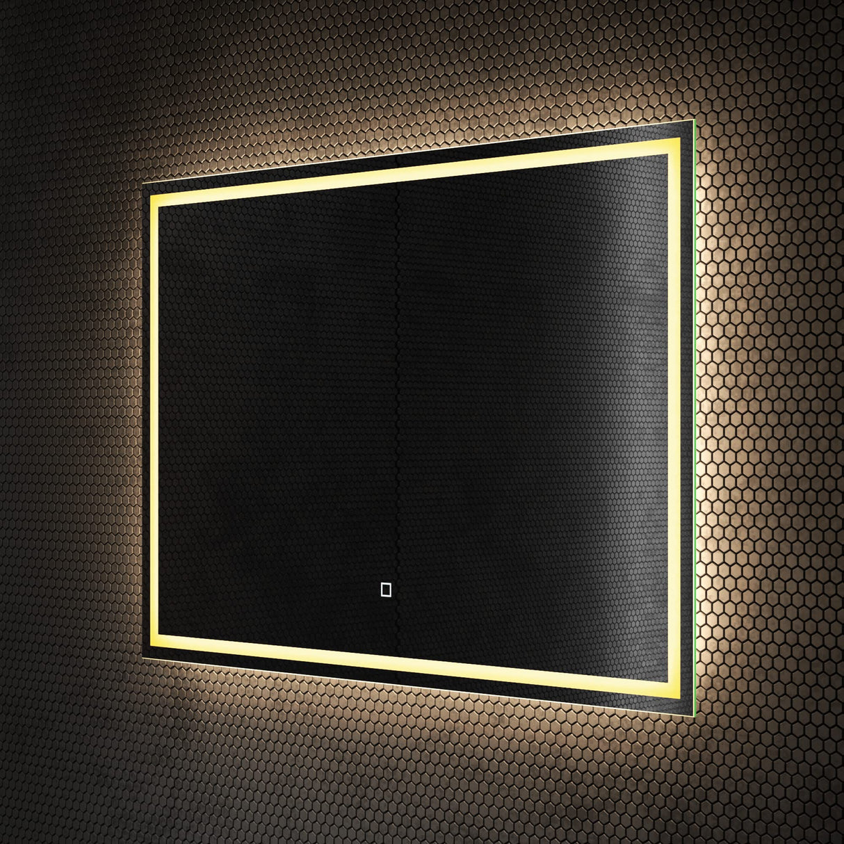 glasvilla Specchio da Bagno Appeso Specchio LED da Parete per Il Trucco Specchio da Bagno a LED con Interruttore Touch Anti-Appannamento Spiegel-02