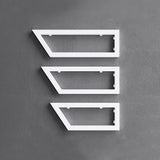 Console murale en acier inoxydable Glasvilla Design, support de lavabo, support d'étagère, porte-étagère WH04