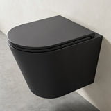 glasvilla Sanitari Bagno Sospeso in Ceramica, WC Sospeso senza Brida con Chiusura di Soft Close Aachen108