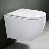 glasvilla Sanitari Bagno Sospeso in Ceramica WC Sospeso senza Brida con Chiusura di Soft Close