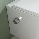 glasvilla Hänge WC Toilette Wand-WC Spülrandlos Blanco de Cerámica Montaje en Pared con Absenkautomatik Aachen601