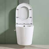 glasvilla Hänge WC Toilette Wand-WC Spülrandlos Blanco de Cerámica Montaje en Pared con Absenkautomatik Aachen601