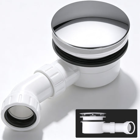 glasvilla Bonde de Douche pour Receveur de Douche Diamètre de la Douche 40 mm Trou d’Évacuation 90 mm AL001