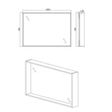 glasvilla Armadietto a Specchio con Luce Specchio con Pensile per Bagno con Luce LED Mobiletto da Bagno con Ante a Specchio Spiegelschrank-01