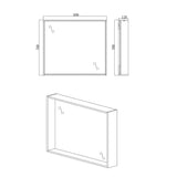 glasvilla Armadietto a Specchio con Luce Specchio con Pensile per Bagno con Luce LED Mobiletto da Bagno con Ante a Specchio Spiegelschrank-01