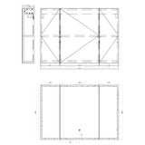 glasvilla Armoire de Toilette avec Éclairage LED Armoire de Toilette Armoire Murale Miroir de Salle de Bain Armoire Miroir-04