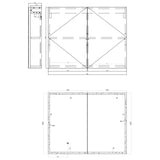 glasvilla Armoire de Toilette avec Éclairage LED Armoire de Toilette Armoire Murale Miroir de Salle de Bain Armoire Miroir-04