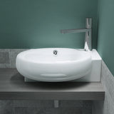 glasvilla Lavabo de invitados WC Lavabo de cerámica con NANO, BTH: 42x28x15cm, Brüssel001