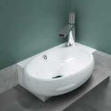 glasvilla Lavabo de invitados WC Lavabo de cerámica con NANO, BTH: 42x28x15cm, Brüssel001