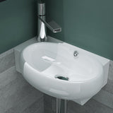 glasvilla Lavabo de invitados WC Lavabo de cerámica con NANO, BTH: 42x28x15cm, Brüssel001