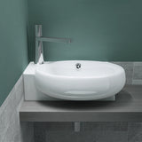 glasvilla Lavabo de invitados WC Lavabo de cerámica con NANO, BTH: 42x28x15cm, Brüssel001