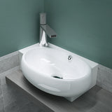 glasvilla Lavabo de invitados WC Lavabo de cerámica con NANO, BTH: 42x28x15cm, Brüssel001