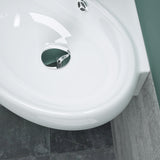 glasvilla lavabo lavabo de encimera lavabo colgante pequeño cuenco de cerámica blanco con recubrimiento nano para el baño y aseo de invitados Bruselas002