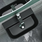 glasvilla Lavabo da Appoggio 38x23,5x8cm Lavabo Bagno Sospeso in Ceramica Lavandino Bagno Brüssel003