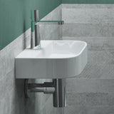 glasvilla Lavabo da Appoggio 38x23,5x8cm Lavabo Bagno Sospeso in Ceramica Lavandino Bagno Brüssel003