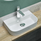 glasvilla Lavabo da Appoggio 38x23,5x8cm Lavabo Bagno Sospeso in Ceramica Lavandino Bagno Brüssel003