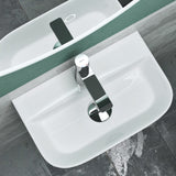 glasvilla Lavabo da Appoggio 38x23,5x8cm Lavabo Bagno Sospeso in Ceramica Lavandino Bagno Brüssel003