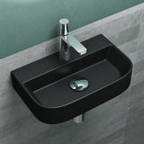 glasvilla Lavabo da Appoggio 38x23,5x8cm Lavabo Bagno Sospeso in Ceramica Lavandino Bagno Brüssel003