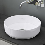 Lavabo Glasvilla, lavabo à poser, lavabo rond en céramique avec nano-revêtement, Bruxelles 203