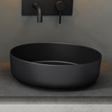 Lavabo Glasvilla, lavabo à poser, lavabo rond en céramique avec nano-revêtement, Bruxelles 203