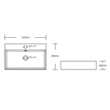 glasvilla Waschbecken keramik Aufsatzwaschbecken Hängewaschbecken Waschtisch mit Nano-Bechichtung Brüssel206