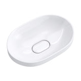 Lavabo Glasvilla, lavabo encastré, blanc Bruxelles 5006A, en céramique avec nano-revêtement