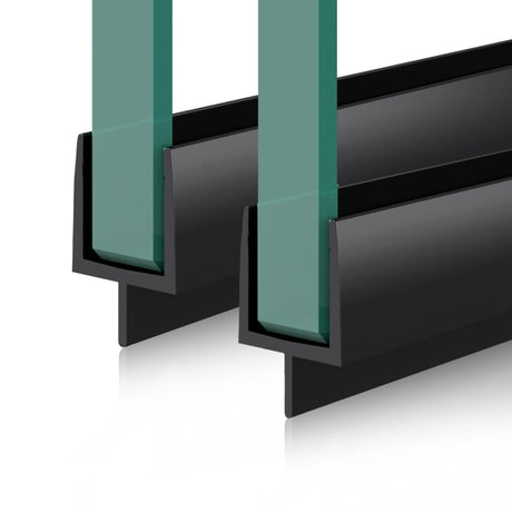 Joint de douche en PVC Glasvilla | Joint de porte de douche pour verre de 6 à 8 mm d'épaisseur | Joint de remplacement pour portes et parois de douche