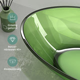 Glasvilla Design Lavabo Sobre Encimera Coloria02 – Resina Oval Translúcida 63 cm