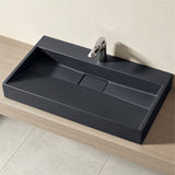 glasvilla Lavabo da Appoggio da Marmo fuso Lavabo Bagno Sospeso Lavandino Bagno Rettangolare Scarico Incluso Colossum19