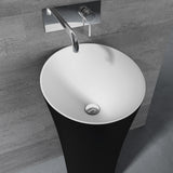 glasvilla lavabo lavabo de pie de mineral columna de lavabo columna Colossum33