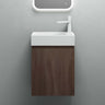 glasvilla Mobile Bagno Sospeso con Lavabo Bianco Mobiletto da Bagno 46x26x63cm Pisa02