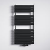 glasvilla Radiateur de Salle de Bain Raccordement Latéral Plat et Raccordement Central Radiateur Panneau Chauffe-Serviettes Horizontal FH