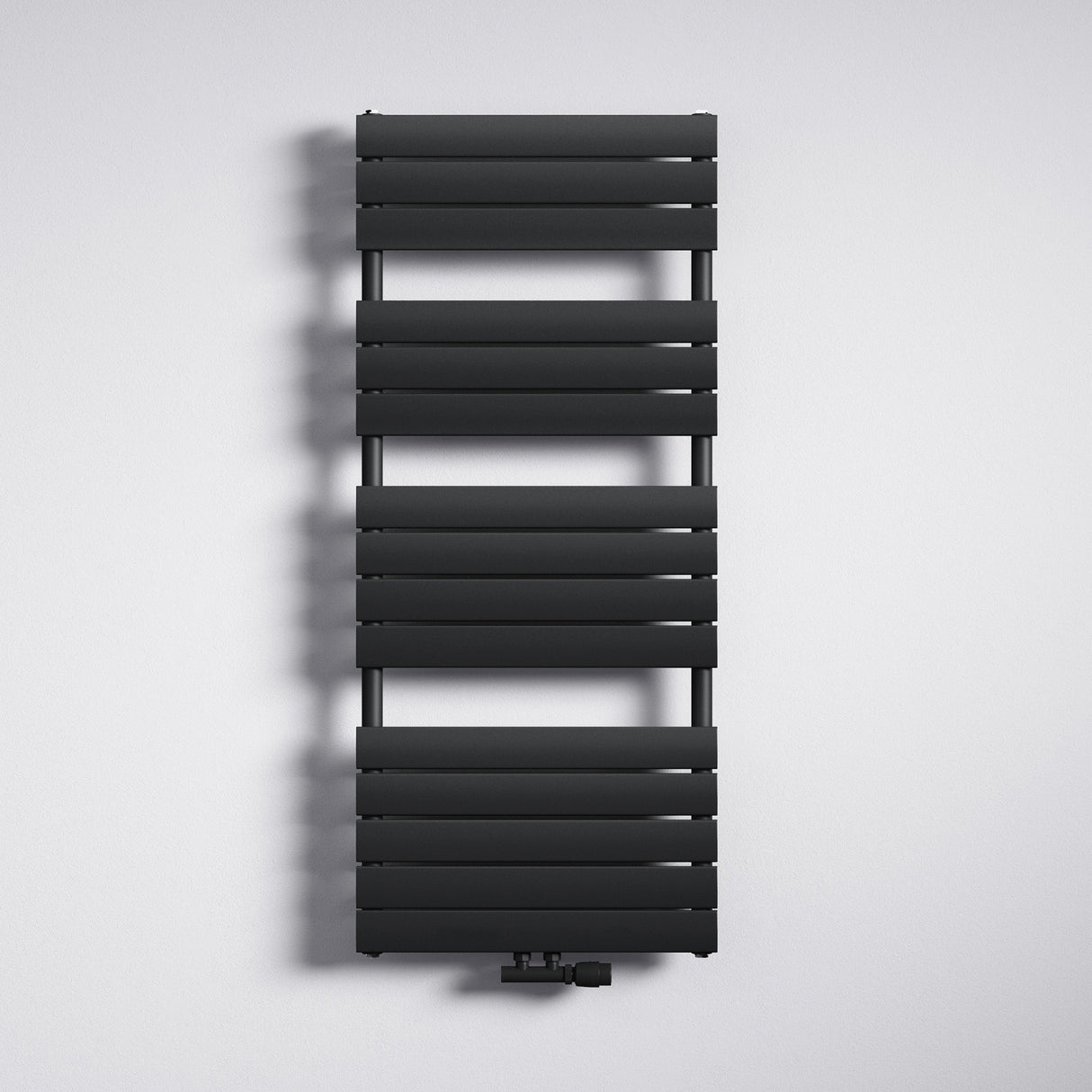 glasvilla Radiateur de Salle de Bain Raccordement Latéral Plat et Raccordement Central Radiateur Panneau Chauffe-Serviettes Horizontal FH