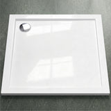 Glasvilla Design – Plato de ducha acrílico cuadrado Faro, montaje a ras de suelo