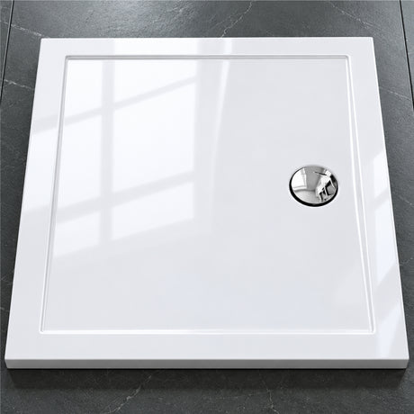 glasvilla Receveur de Douche Bac à Douche en Acrylique de Haute Qualité Rectangulaire 90-160 cm Faro