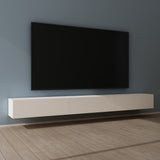 glasvilla Table TV Meuble TV Poignée Dissimulée avec Fermeture en Douceur Meuble Mural Bas pour Salon Fernsehschrank02