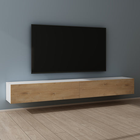 Glasvilla Design – Mueble TV suspendido con cierre suave y tirador oculto (Fernsehschrank02)