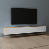 Glasvilla Design – Mueble TV suspendido con cierre suave y tirador oculto (Fernsehschrank02)