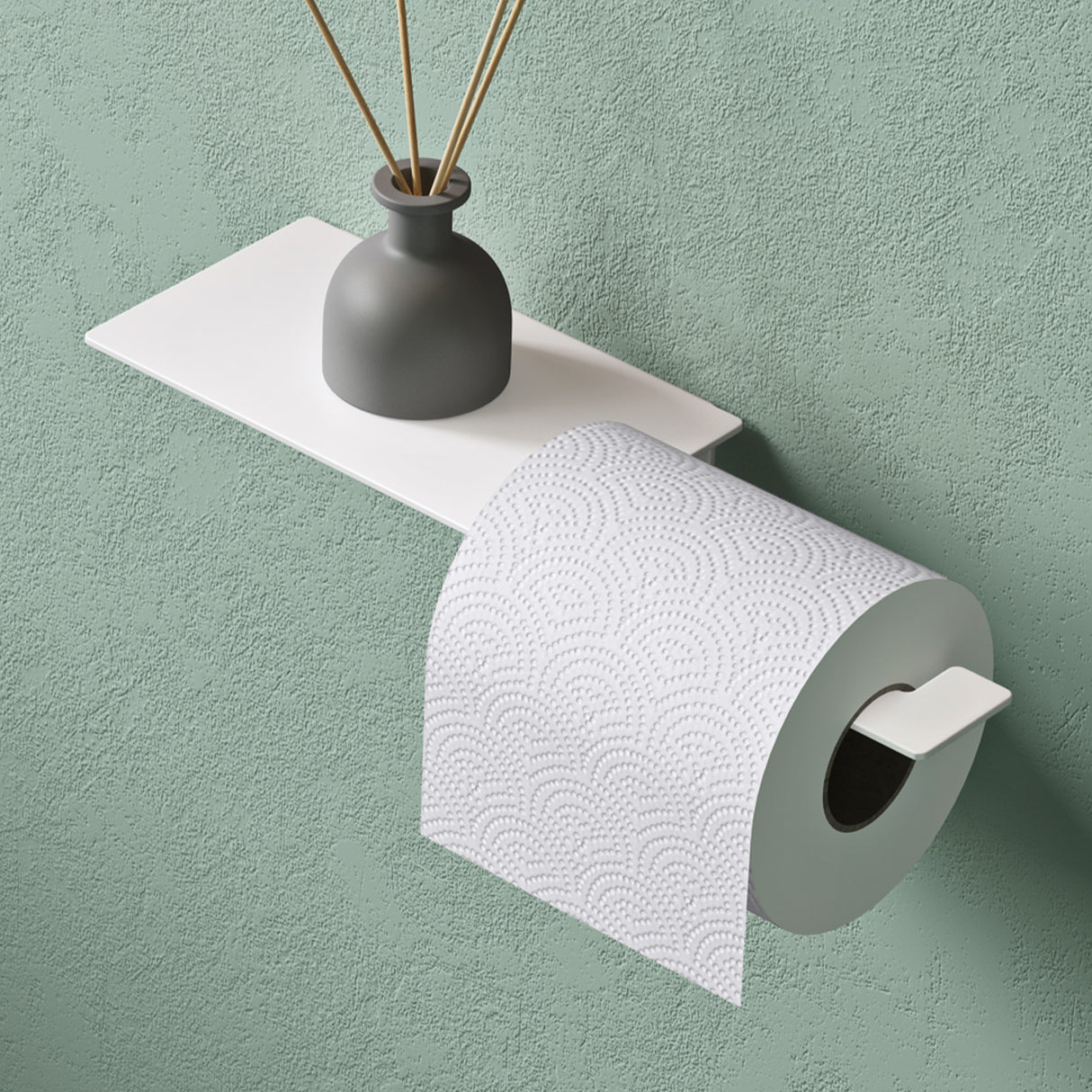 glasvilla Porte-Papier Toilette en Acier Inoxydable Porte-Rouleau de Papier Toilette Lino-01