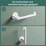 glasvilla Porte-Papier Toilette en Acier Inoxydable Porte-Rouleau de Papier Toilette Lino-02+03+04