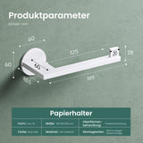 glasvilla Porte-Papier Toilette en Acier Inoxydable Porte-Rouleau de Papier Toilette Lino-02+03+04