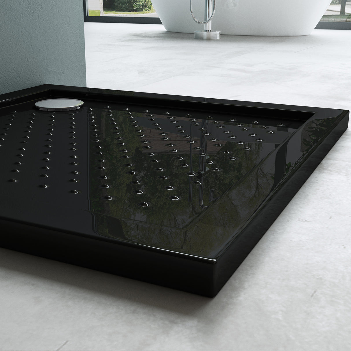 glasvilla Duschwanne Duschtasse Antirutsch aus hochwertigem Acryl Quadratisch Lucia