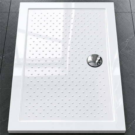 glasvilla Duschwanne Duschtasse Antirutsch aus hochwertigem Acryl Rechteckig 70-140cm Lucia02AR