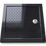 Glasvilla Design – Plato de ducha acrílico antideslizante rectangular Lucia (70–140 cm), montaje a ras de suelo