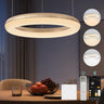 glasvilla Pendelleuchte Esstisch,  LED Moderne Hängelampe, stufenlos dimmbar 3000K–6000K, höhenverstellbare Design  Esstischlampe mit Fernbedienung & Wandschalter, Luvina03
