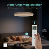 glasvilla Pendelleuchte Esstisch,  LED Moderne Hängelampe, stufenlos dimmbar 3000K–6000K, höhenverstellbare Design  Esstischlampe mit Fernbedienung & Wandschalter, Luvina03